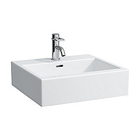 Laufen City Living håndvask 500x460mm med hanehul hvid porcelæn