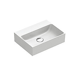 Catalano VERSO45 håndvask, håndvask, badeværelsesvask, italiensk design, antibakteriel glasur, 450x350 mm vask, Catalano vask, uden hanehul, uden overløb, VVS.