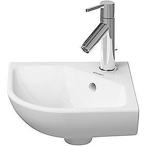 Duravit MEby Starck hjørnevask 435x380mm med hanehul midt