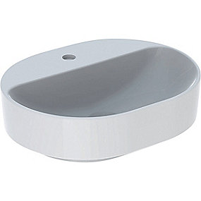 GEBERIT Variform håndvask 500x400x158mm til bordplade, uden overløb, hvid