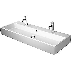 Duravit Vero Air håndvask 1200x470mm med 2 hanehuller med overløb, med WonderGliss