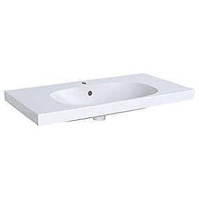 GEBERIT Acanto håndvask 900x168x482mm til møbel/bolt hvid