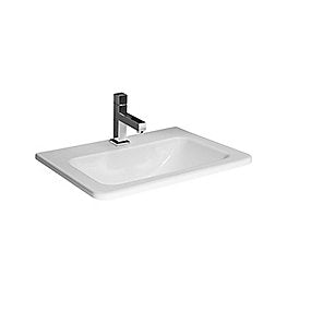 Laufen Jika Cubito håndvask 550x410mm til nedfældning med hanehul hvid porcelæn