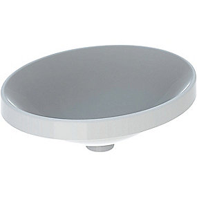 GEBERIT Variform håndvask 500x400x178mm nedfældning, uden overløb, med keratect glasur, hvid