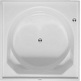 Duravit Blue Moon badekar 1400x1400mm med ramme og overløb