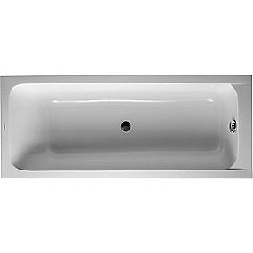 Duravit D-Code badekar, 1700x700 mm, centralt afløb