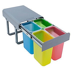 Intra Juvel EKKO affaldssortering 365x355x473mm til køkkenskab grå
