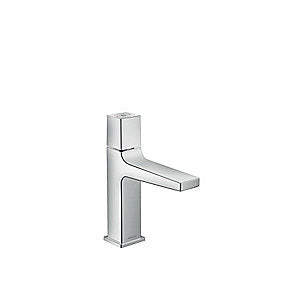 hansgrohe Metropol Select 110 håndvaskarmatur tryk på select knap for at åbne/lukke. Med push open bundventil. Krom