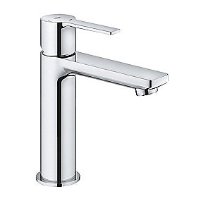 GROHE Lineare håndvaskarmatur 128mm tud med clickventil. Forkromet