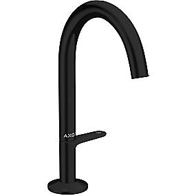 hansgrohe AXOR One håndvaskarmatur 140mm tud med push-open, mat sort