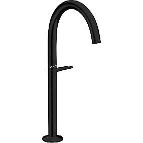 hansgrohe AXOR One håndvaskarmatur 165mm tud med push-open, mat sort