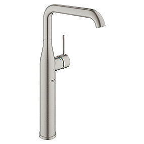 GROHE Essence håndvaskarmatur, håndvaskarmatur, Grohe armatur, Supersteel armatur, XL-Size armatur, etgrebs armatur, bowle armatur, Grohe SilkMove, Grohe EcoJoy, Grohe StarLight, VVS.