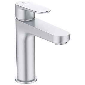 Ideal Standard Cerafine O Håndvaskarmatur, Cerafine O, Håndvaskarmatur, Sølv armatur, 1-grebs armatur, Keramisk kartouche, Spareluftblander, Ideal Standard, VVS.
