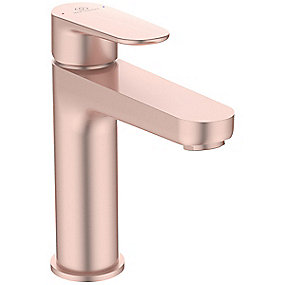 Ideal Standard Cerafine O Håndvaskarmatur, Cerafine O, Håndvaskarmatur, Rosa armatur, 1-grebs armatur, Keramisk kartouche, Spareluftblander, Ideal Standard, VVS.