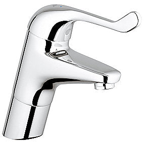 GROHE EuroEco Special Relaunch håndvaskarmatur, håndvaskarmatur, Grohe armatur, forkromet armatur, sikkerhedsbatteri, etgrebs armatur, uden bundventil, høj model, VVS.