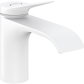 hansgrohe Vivenis håndvaskarmatur 80 uden bundventil, mat hvid