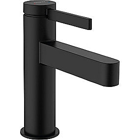hansgrohe Finoris håndvaskarmatur 100 med push-open bundventil, mat sort