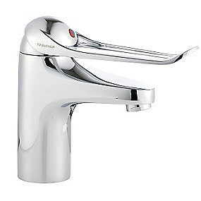 FMM 9000E håndvaskarmatur rehab Koldtstart, softclosing, 6 l/min, greb: 150 mm.