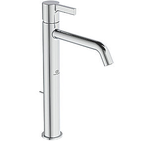 Ideal Standard JOY håndvaskarmatur, håndvaskarmatur, Ideal Standard armatur, høj model armatur, krom armatur, med træk-op bundventil, VVS.