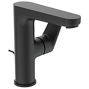 Ideal Standard Cerafine O Håndvaskarmatur med træk op bundventil, 5 l/min. Silk Black