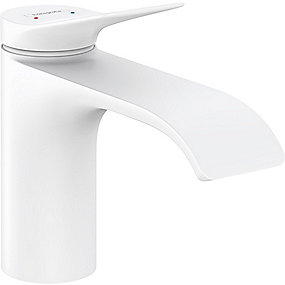 hansgrohe Vivenis håndvaskarmatur 80 med løft-op bundventil, mat hvid