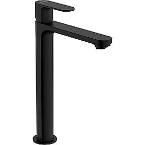 hansgrohe Rebris S 1-grebs håndvaskarmatur 240 CoolStart med løft-op bundventil, mat sort