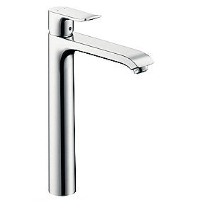 hansgrohe Metris 260 Håndvaskarmatur høj model med bundventil. Krom