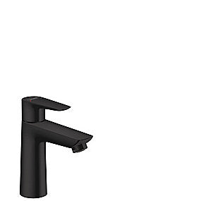 hansgrohe Talis E 110 Håndvaskarmatur med løft-op bundventil Mat sort
