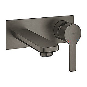 GROHE Lineare new håndvaskarmatur 149mm tud til vægmontage. Børstet Hard graphite