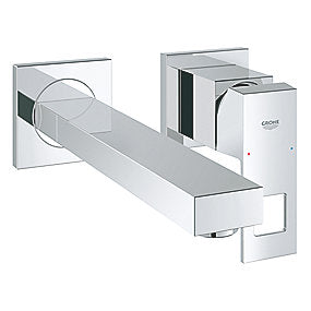 GROHE Eurocube 2huls håndvaskarmatur 231mm tud, vægmontage, krom