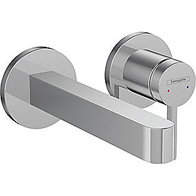 hansgrohe Finoris håndvaskarmatur til 2-huls indbygning i væg med 16,8 cm tud, krom