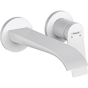 hansgrohe Vivenis håndvaskarmatur til 2-huls indbygning i væg med 19,2 cm tud, mat hvid