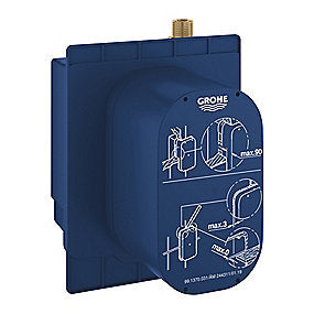 GROHE EuroSmart CE indbygningselement, GROHE indbygningselement, EuroSmart CE, indbygningselement, vægmontage, IR-montagesæt, forafspærring, blå, VVS.