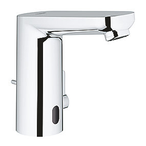 GROHE Eurosmart CE håndvaskarmatur, GROHE armatur, Eurosmart armatur, elektronisk armatur, infrarød armatur, sensorarmatur, krom armatur, 6V batteri armatur, 5,7 l/min armatur, justerbar temperatur, VVS.