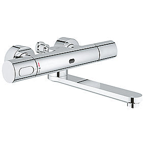 GROHE Eurosmart CE termostat, GROHE armatur, Eurosmart armatur, elektronisk termostat, infrarød termostat, bluetooth termostat, vægmonteret termostat, krom termostat, 230V termostat, 9 l/min, VVS.