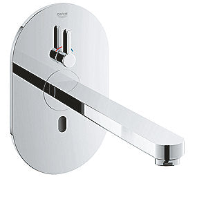 GROHE Eurosmart Cosmopolitan E håndvaskarmatur, GROHE armatur, Eurosmart armatur, Cosmopolitan armatur, infrarød armatur, sensorarmatur, krom armatur, 230V armatur, 9 l/min, 232mm fremspring, VVS.