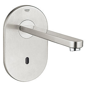 GROHE Eurosmart Cosmopolitan E håndvaskarmatur, GROHE armatur, Eurosmart armatur, Cosmopolitan armatur, infrarød armatur, berøringsfri armatur, rustfri armatur, 230V armatur, 232mm tud, 9 l/min, forblandet, VVS.