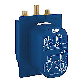 GROHE EuroSmart CE indbygningsenhed, GROHE indbygningsenhed, EuroSmart armatur, indbygningsenhed brus, vægmonteret indbygningsenhed, 6V indbygningsenhed, blå indbygningsenhed, VVS.