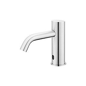 Qtoo d line sensor håndvaskarmatur, Qtoo armatur, d line armatur, berøringsfri armatur, rustfrit stål armatur, bordmonteret armatur, VVS.