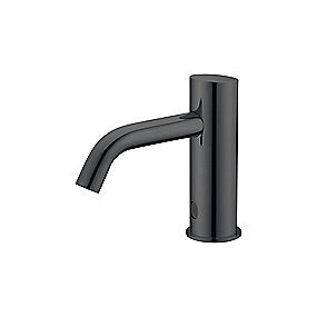 Qtoo d line sensor håndvaskarmatur, Qtoo armatur, d line armatur, berøringsfri armatur, PVD charcoal armatur, bordmonteret armatur, VVS.