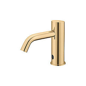 Qtoo d line sensor håndvaskarmatur, Qtoo armatur, d line armatur, berøringsfri armatur, PVD messing armatur, bordmonteret armatur, VVS.