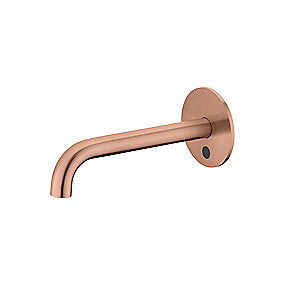 Qtoo d line sensor håndvaskarmatur, Qtoo armatur, d line armatur, berøringsfri armatur, PVD kobber armatur, vægmonteret armatur, 190mm tud, VVS.