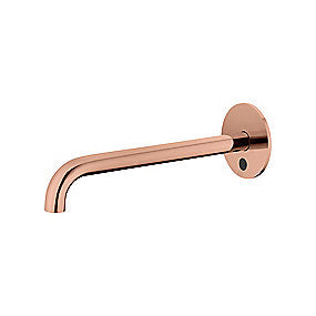 Qtoo d line sensor håndvaskarmatur, Qtoo armatur, d line armatur, berøringsfri armatur, PVD kobber armatur, vægmonteret armatur, 250mm tud, VVS.