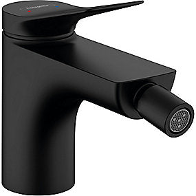 hansgrohe Vivenis bidetarmatur med løft-op bundventil, mat sort