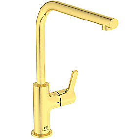 Ideal Standard GUSTO køkkenarmatur, Gusto, Køkkenarmatur, Børstet guld armatur, EasyFix+, Ideal Standard, VVS.