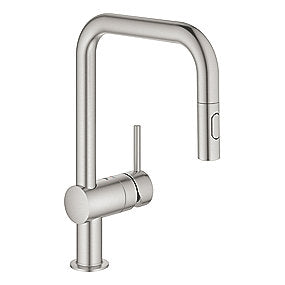 GROHE Minta køkkenarmatur brus dual U-tud, med udtrækstud. Supersteel