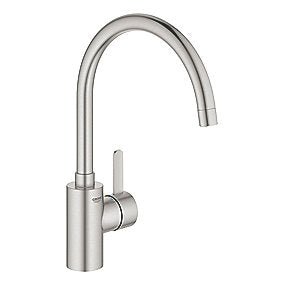 GROHE Eurosmart Cosmo køkkenarmatur C-tud, zero, højt udløb, supersteel