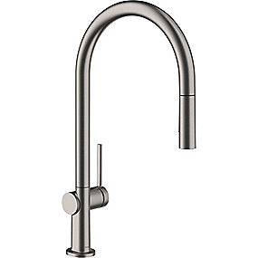 hansgrohe Talis M54 køkkenarmatur, Talis M54, Køkkenarmatur, Brushed black chrome armatur, Udtræk, 2jet, ComfortZone 210, hansgrohe, VVS.