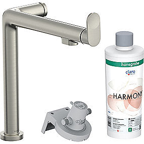 hansgrohe Aqittura M91 køkkenarmatur FilterSystem 240, 1jet, Starter Set. Rustfrit stål finish