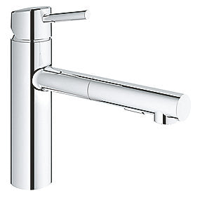 GROHE Concetto køkkenarmatur med udtræksbruser, 202mm tud, krom